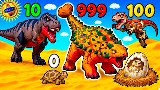 🌞I’M A DAD DINOSAUR ANKYLOSAUR! I HATCHED RARE COLORFUL BABIES! screenshot 5