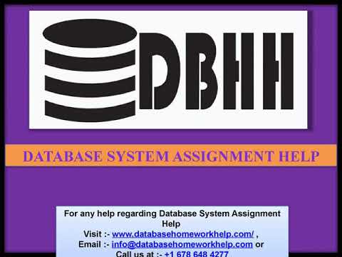 Database System Assignment Help