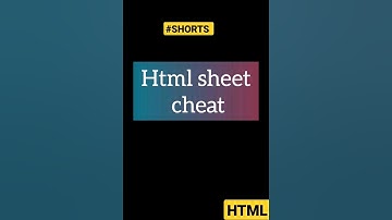 HTML SHEET CHEAT #shorts #trending #shotviralvideo #shortvideo #program #coder #coding #viral#sheet