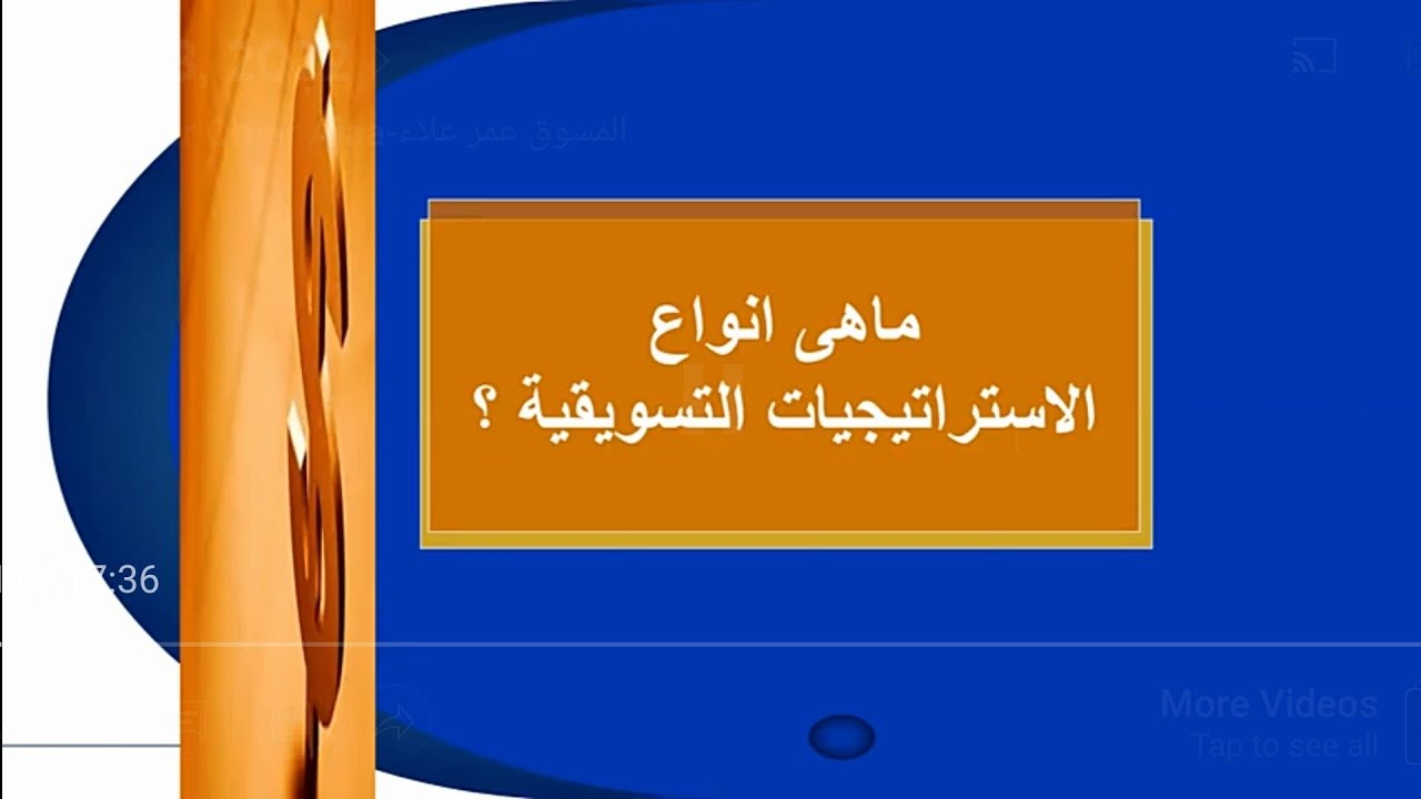 محاضره 4-انواع الاستراتيجيات التسويقيه