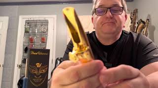 Theo Wanne Durga 5, 8* GoldPlated Baritone Saxophone Mouthpiece: Unboxing and First Time Playing