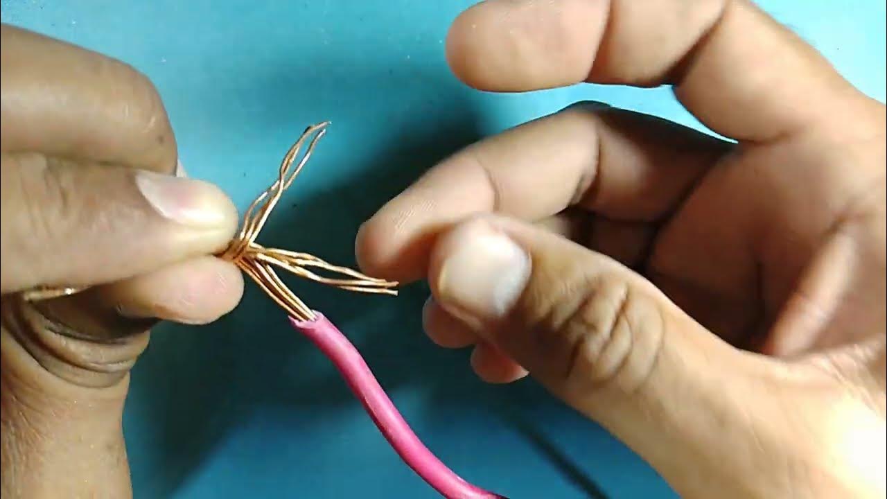 How to twist wire together Proper joint Electric wire YouTube