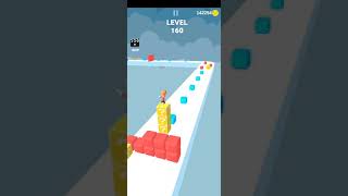 Cube stacker 3D Game level 160 #short screenshot 5