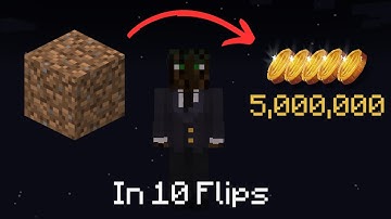 Flipping Dirt to Millions in Only 10 Bazaar Flips (Hypixel Skyblock)