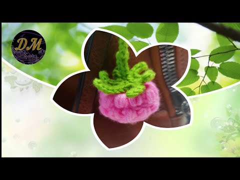 Вязание крючком малины-брелока. Мирный уголок Маринки-Малинки.