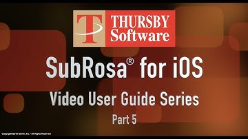 Part 5 - Sub Rosa for iOS User Guide - Action Button