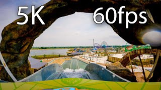 Yuta Falls front seat on-ride 5K POV @60fps Lost Island Theme Park