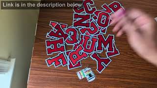 Beautiful iron on letter patchces, perfect for jackets and shirts