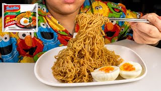 BIG BITES BERAPA SUAP BUAT HABISIN INDOMIE GORENG JUMBO?! 🍜🤯 | ASMR Mukbang No Talking