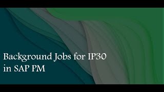 Famous Batch Jobs for Deadline Monitoring of Plans | IP30 | SAP PM Wealth