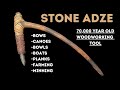 Stone age adze  primitive bow building tool archery bowyer primitivetechnology primitiveskills