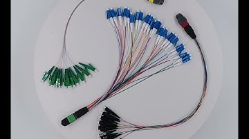 12 Fibers Fan Out MTP MPO Cable OM3 / OM4 For Interconnect Cassettes