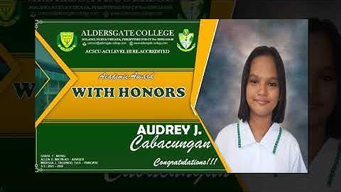 Grade 7 Virtual Recognition Rites 2022