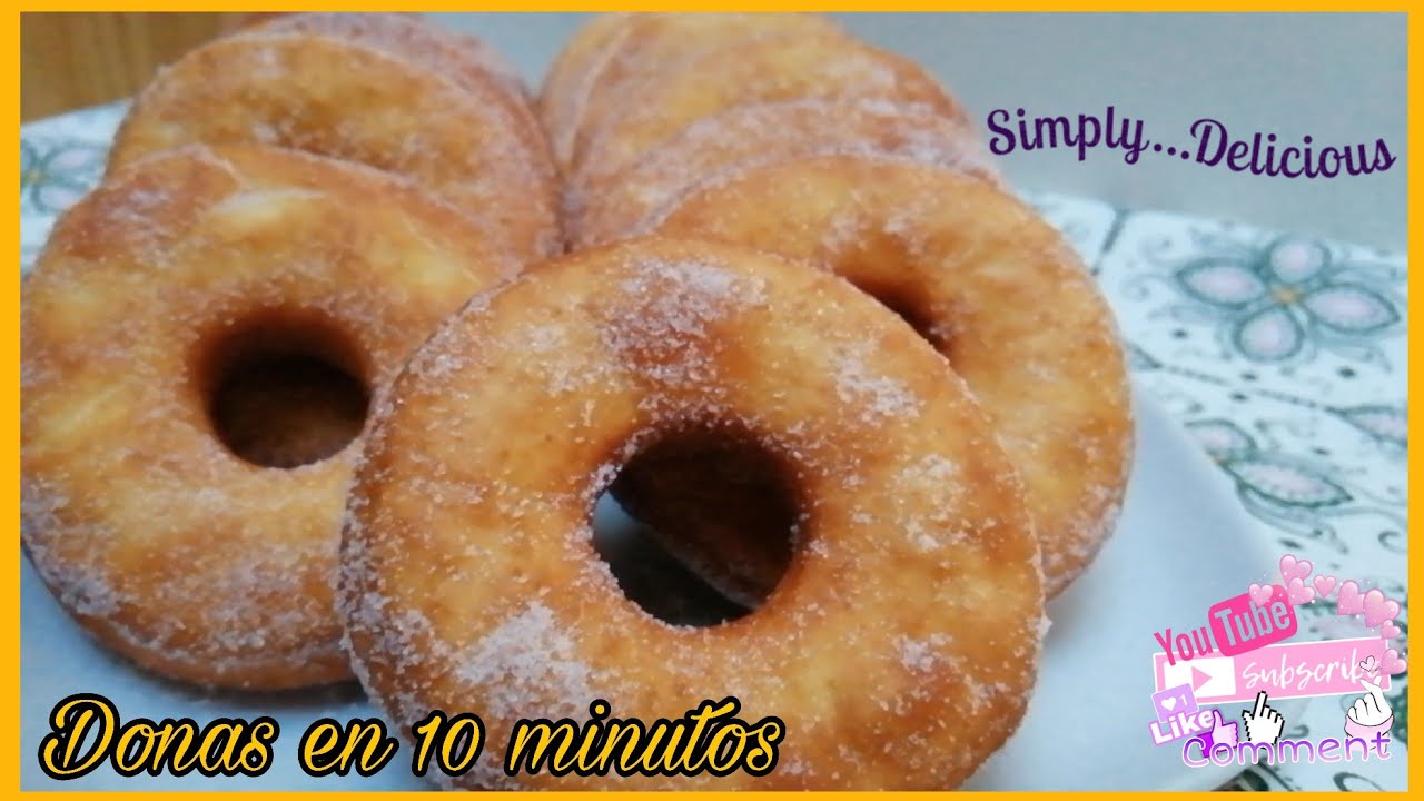 Donas en 10min!!! SIN REPOSO I receta EXPRES I dulceysalado