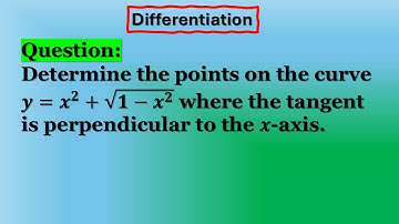 Finding Perpendicular Tangents: A Step-by-Step Guide to y=x^2+√(1-x^2 )