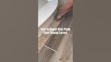 How To Install Vinyl Plank Floor Around Curves #diy  #carpentry #construction #carpenter