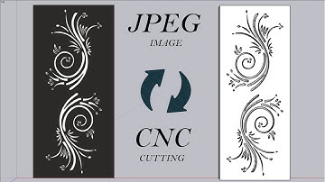 How to Convert Image to CNC Design Cutting in Sketchup vray 5 | Pixologic Interior