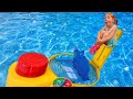 Dont get soaked adley reviews new pool game hot tub high dive with mom