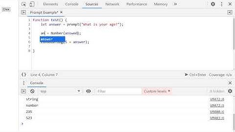 JavaScript Prompt Function