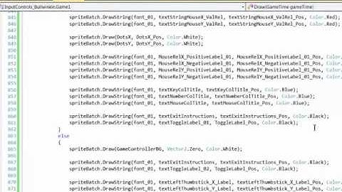 XNA 4 Course I Ch 10 12 Draw the Values to the Screen