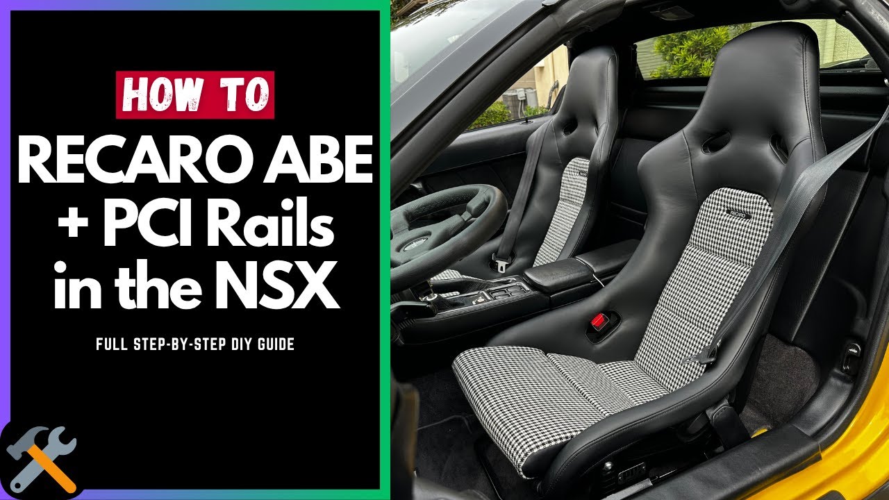 How to: Recaro ABE + PCI Rails into an NSX | 91-05 (Full DIY) - YouTube