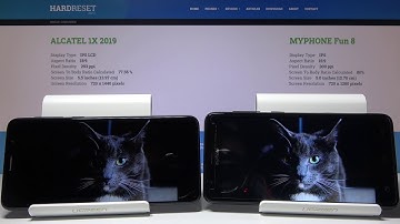 ALCATEL 1X 2019 & MYPHONE Fun 8 - Display Comaprison | Check Screen Quality