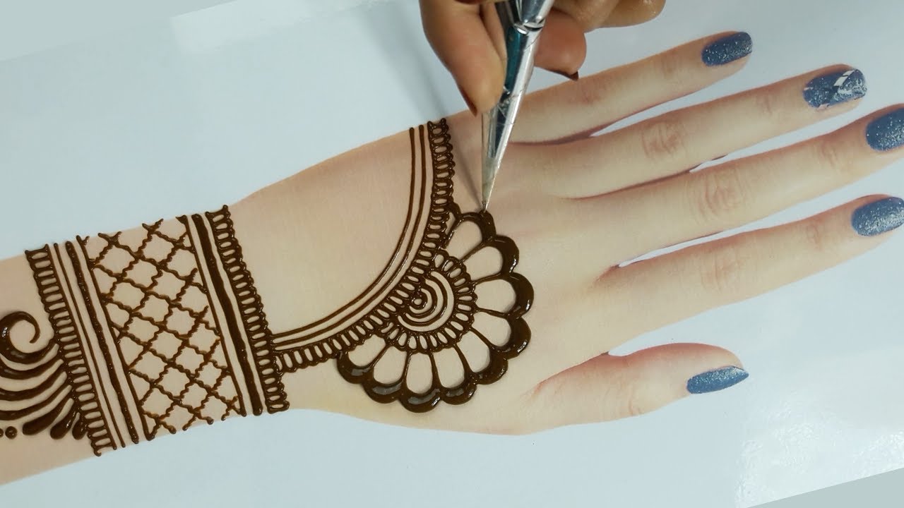 Easy mehndi designs for hands - Eid 2020 simple mehndi design - YouTube