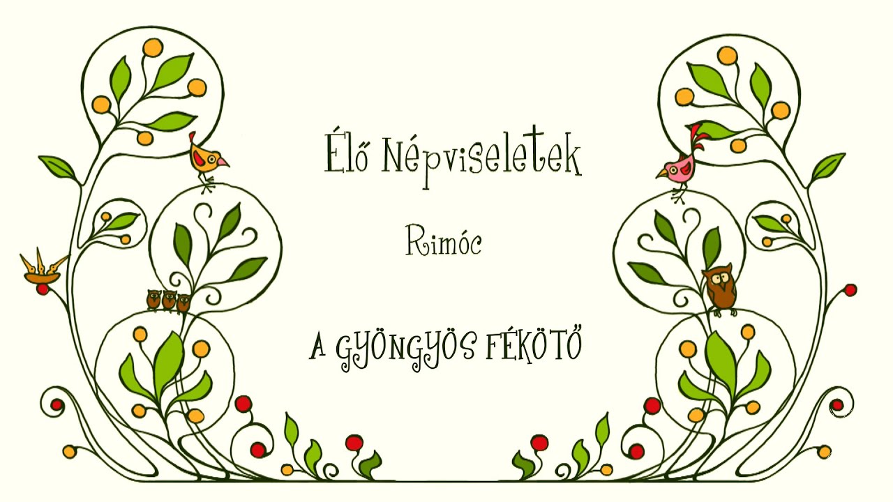 Élő Népviseletek Rimóc A gyöngyös fékötő