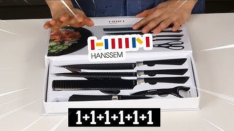2만 원도 안 되는 풀 세트가 있다!? [ 한샘 주방용 칼 6종 세트 / 칼갈이(샤프너) ]