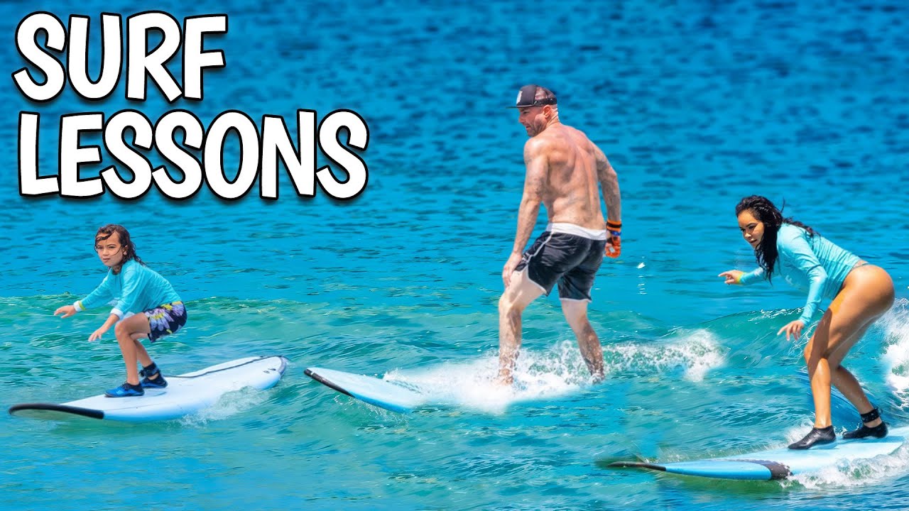 We Took Surf Lessons In Hawaii!! - Part 2 *THROWBACK*