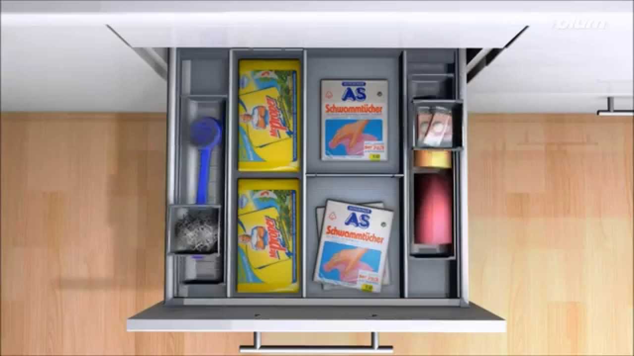 Accesorii marca Blum pentru o mobila de bucatarie corp inferior masca de chiuveta cu sertar