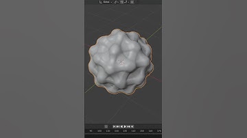 how to make a blobby sphere in blender #blender #3dmodeling #tutorial #shorts