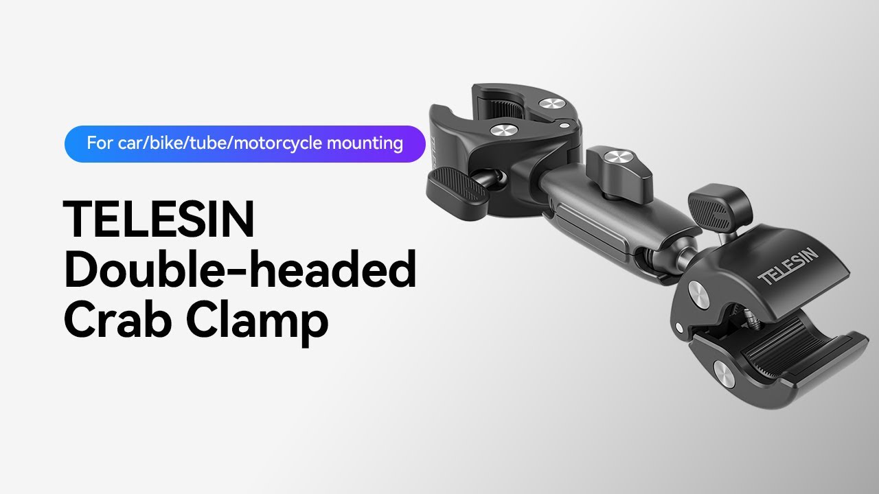 TELESIN double-headed crab clamp, it's a crab clamp! With double the fun! 