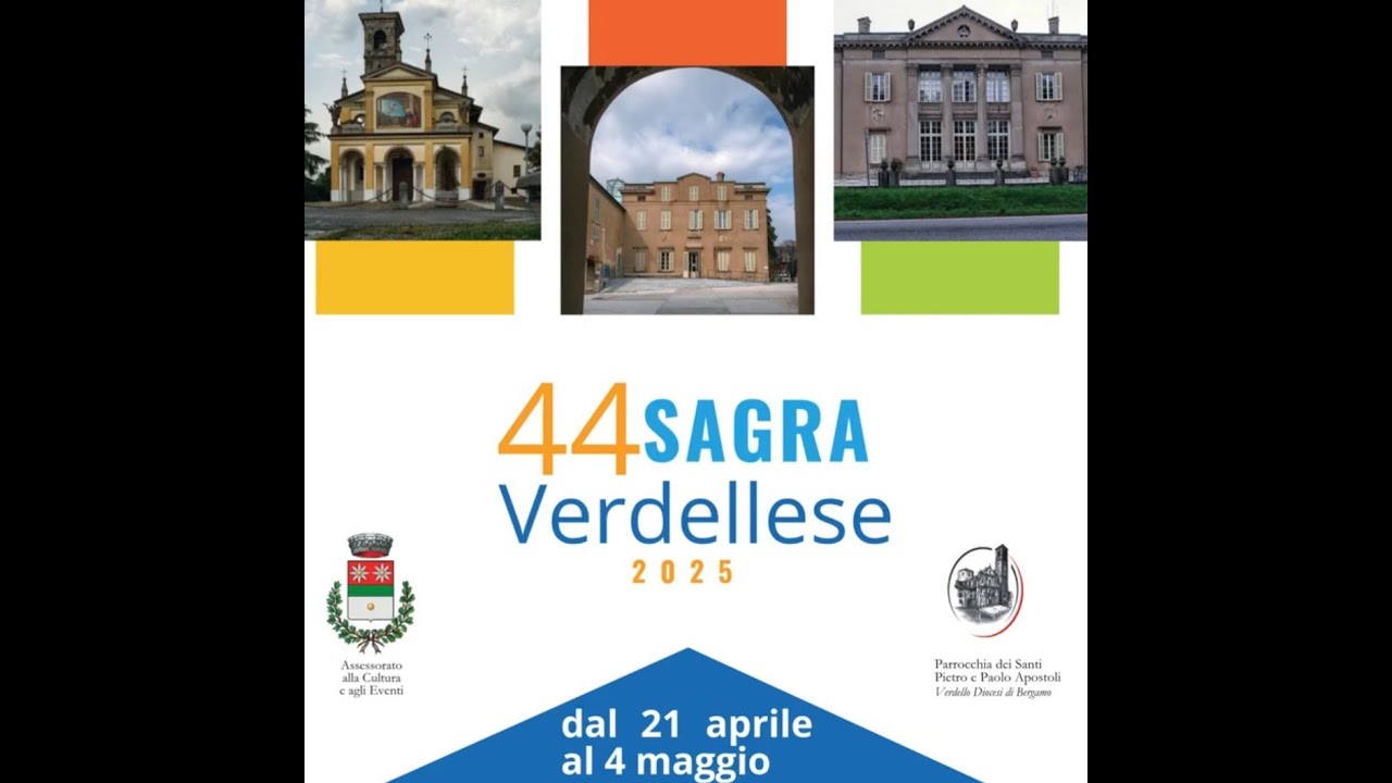 44° sagra verdellese-tradizionale festa con mostre, concerti, arte e processione Madonna Annunciata.