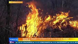 Режим ЧЧС введен в Челябинской области из за лесных пожаров