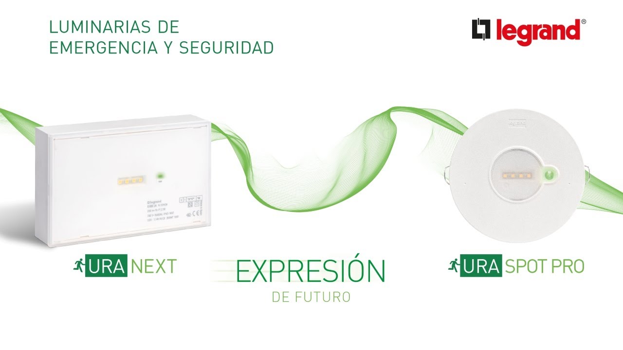 Legrand luminarias de emergencia URA NEXT YouTube