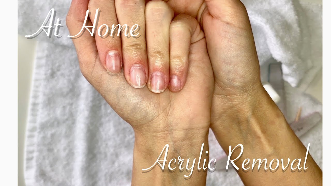 | Remove acrylics at home | | how you can safely remove your own acrylic nails at home | - YouTube