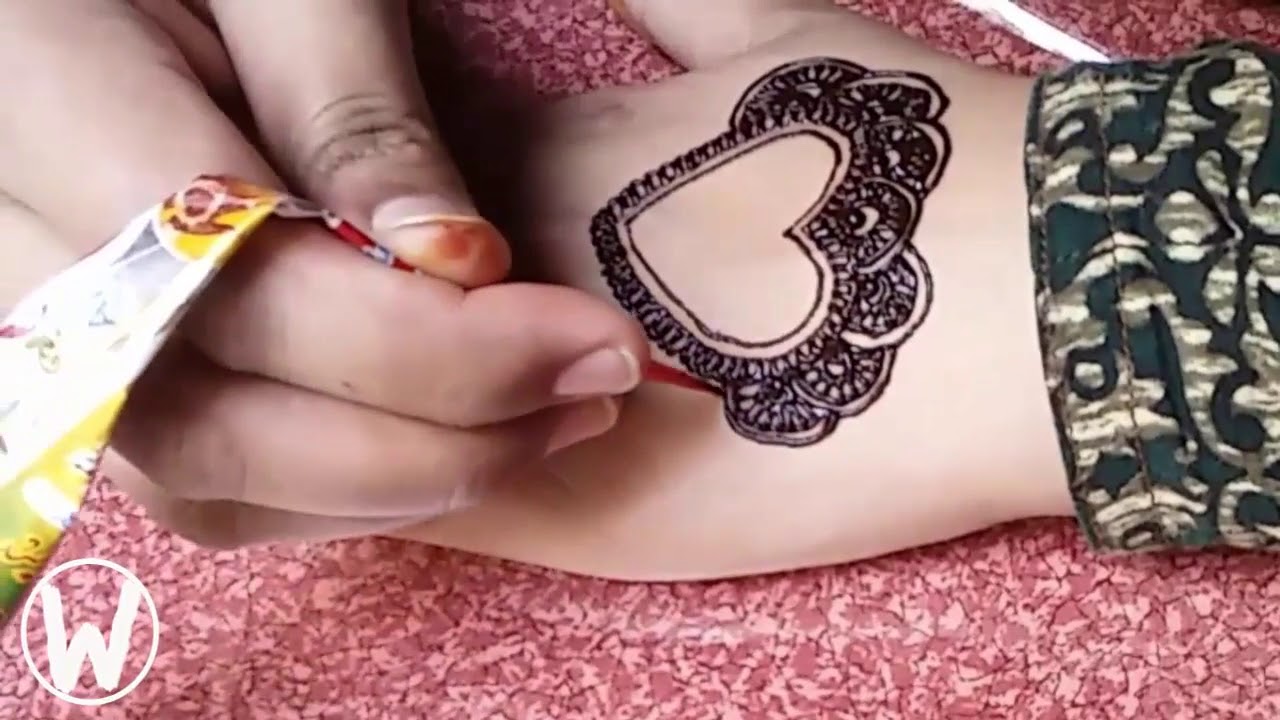 Most Loved Heart Henna Design To Try In 2018 Easy And Simple