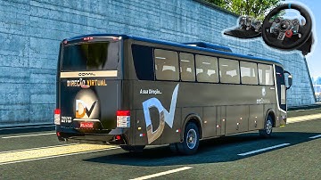 COMIL CAMPIONE 3.25 MULTI CHASSI - Roextended 2.9 Free Map Mod - ETS2 1.43 - Logitech g29 gameplay