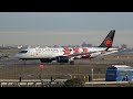 Morning arrivals and departures at new york la guardia airport planeview park planespotting in 4k