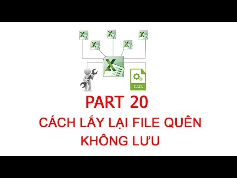 [Thủ thuật excel ] Bài 20 – Cách lấy lại (khôi phục) file quên không lưu cực nhanh