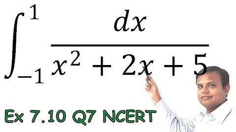 Integrals Exercise 7.10 Q7 NCERT Class XII | IIT JEE