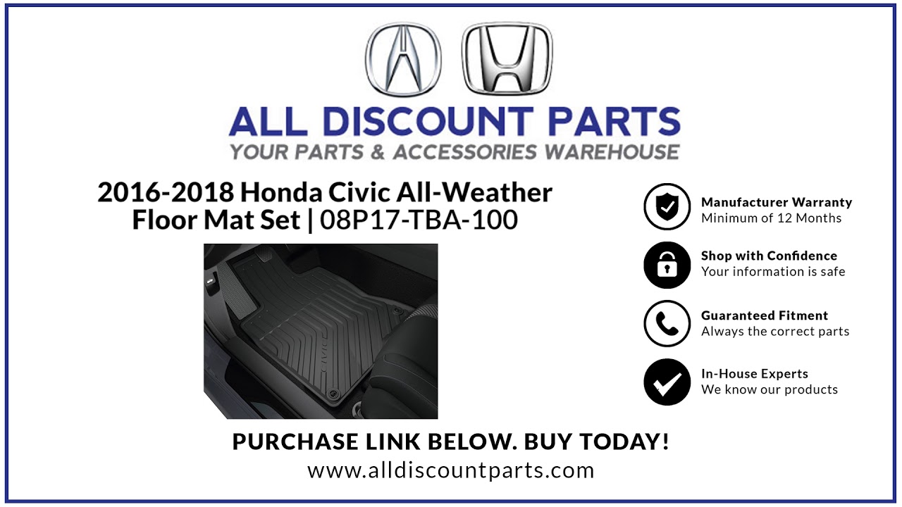 2020 Honda Civic Weathertech Floor Mats - Depot Jejer