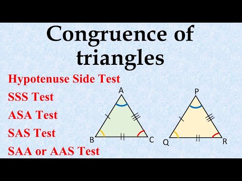 Video: Equality Tests For Triangles
