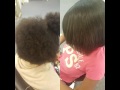 Silk Press on Natural Hair