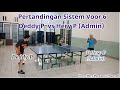 Pertandingan Voor 6 antara Deddy P vs Hery P (Admin)