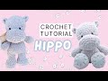 Crochet hippo amigurumi tutorial  beginner friendly stepbystep amigurumi pattern  hippopotamus