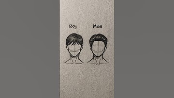 How to draw Boy&Man Hair Tutorial ✏️ #drawing #tutorial #howtodraw #hair #art #sketch