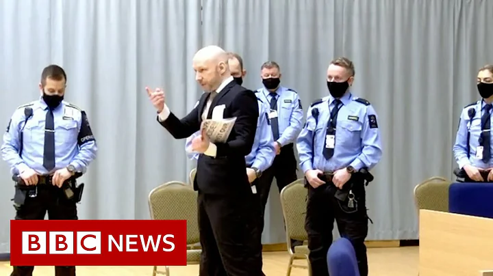 Norwegian mass murderer Anders Breivik appears in ...