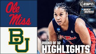 Details Round of 32: Ole Miss vs. Baylor | Women’s NCAA Tournament | Full Game Highlights Update